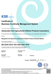 비즈니스연속성경영시스템인증서(영문)